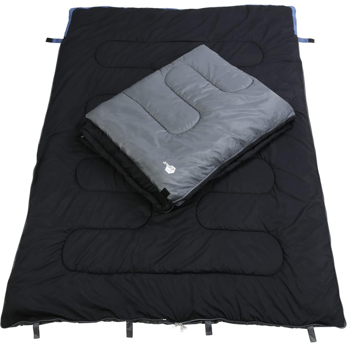 Спальний мішок Gear Marin XXL для 2 осіб (220x150 см) - 3 сезони, комфорт +11°C, екстрем -7°C, роздільний на 2 спальні мішки