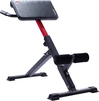 Тренажер для преса та спини Christopeit Sport AB 1000, складаний, з регулюванням і швидкозатискачем, з м'якими валиками для ніг