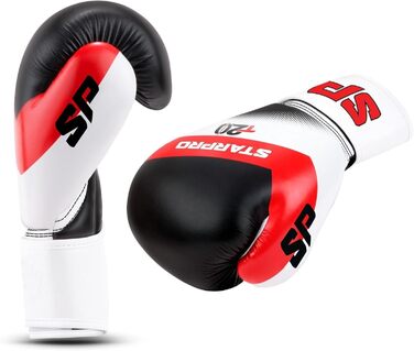 Дитячі боксерські рукавички Starpro T20 для маленьких рук - 6-10 років, чорний колір, 6oz