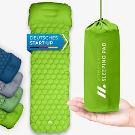 Килимок туристичний NORDMUT® Isomatte Outdoor з ремкомплектом | Легкий килимок для кемпінгу, походів, відпочинку на природі - компактний, зелений