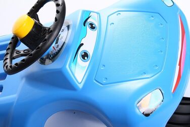 Дитячі санчата Zigi-Zet Control з пластику, з тяговим тросом та керуванням, 2 кольори (блакитний)