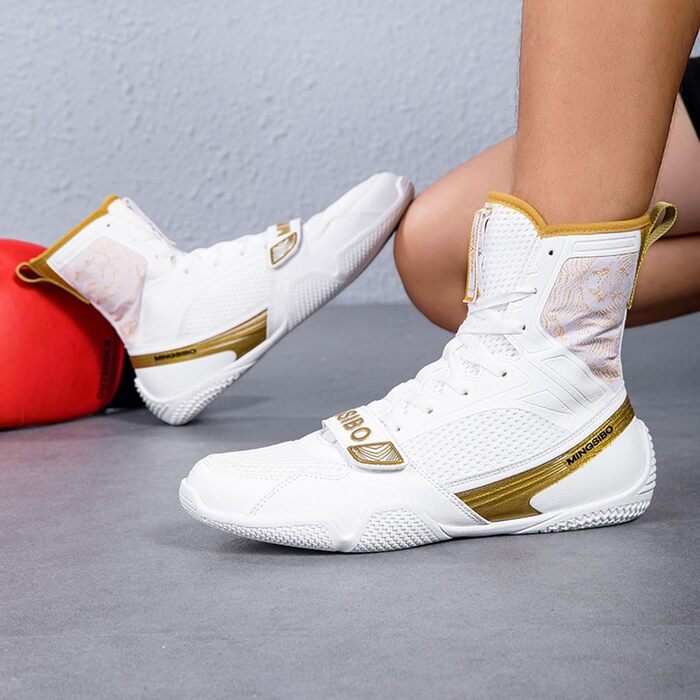 Боксерські черевики для чоловіків та жінок, професійні, для змагань та тренувань, дихаючі, Perlgold (36 EU)