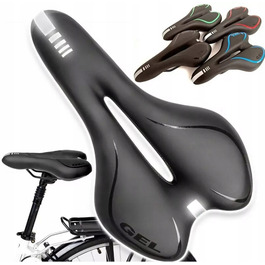 Велосипедне сідло Azaris Airflow — гелеве, м'яке, 160 мм