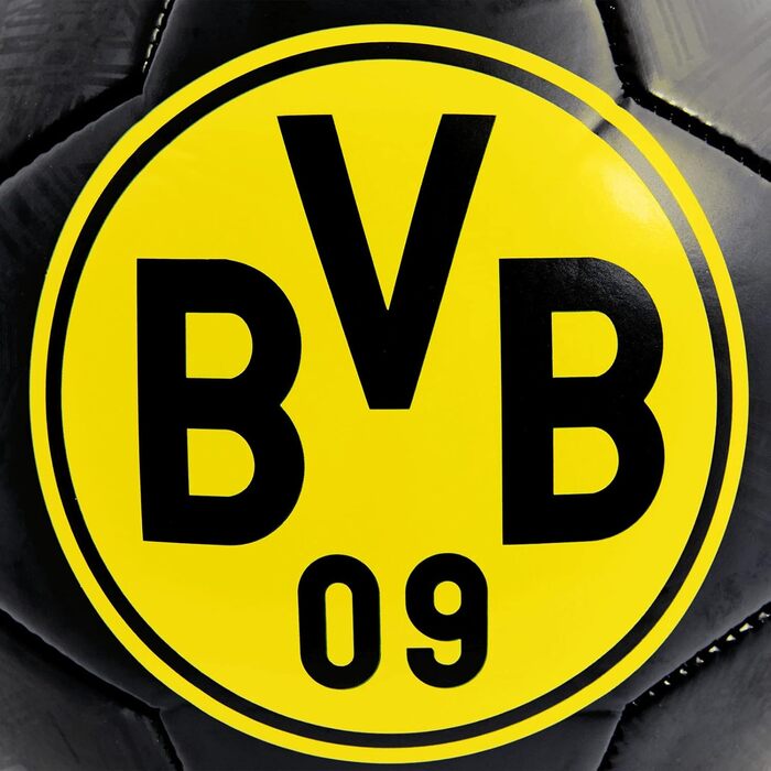 Футбольний м'яч Borussia Dortmund, чорний, розмір 5, унісекс