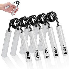 Griffkraft Trainer Set 5 шт. (50/100/150/200/250 LBS) - Розвиток сили рук, металевий тренажер для передпліччя та пальців