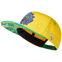 Кепка-снэпбек Cadency unisex з прямим козирком, регульована бейсболка Rio, жовта