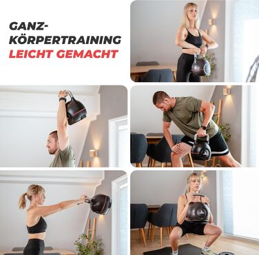 Набір гантелей-гир замінної ваги для дому та фітнесу. Вага: 2, 5, 8, 11, 14, 17, 20 кг. Чорний колір.