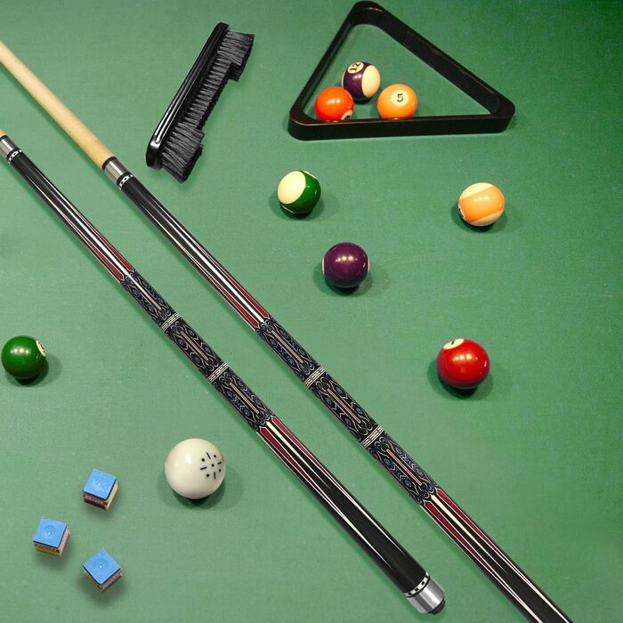 Більярдний кий, 58", наконечник 12.5 мм, LED, для початківців та професіоналів, 20oz, C4816