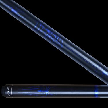 Більярдний кий CUEELF Spider Profi - кий для більярдного столу з екіпіруванням (19.5 oz, блакитний)