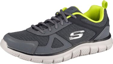 Чоловічі кросівки Skechers Track Scloric 48.5 EU - шкіра, сітка, чорний, зелений