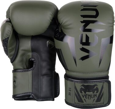 Боксерські рукавички Venum Elite Khaki/Black, 12 Oz