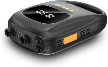 Технакс SUP-насос акумуляторний з Powerbank TX-266 7500 mAh, автоматичний вимкнення, 2 LED, USB-C, 12V, для надувних водних видів спорту