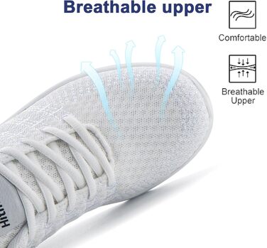 Жіночі кросівки для бігу Hitmars: зручні та дихаючі, з повітряною подушкою, для фітнесу, вуличної біговій та ходьби, чорний колір, розміри EU 36-42