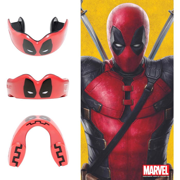 Захисна капа Deadpool Marvel для дорослих, спортивна, для єдиноборств, регбі, ММА, хокею, боксу, 12+ років