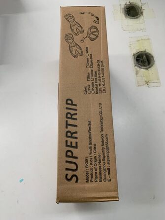 Дитячий набір для снорклінгу Supertrip Kinder: маска, трубка, ласти (скло загартоване, регульовані ласти, преміум)