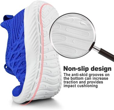 Чоловічі кросівки Feethit для бігу, дихаючі, легкі, зручні, модні, з антиковзкою підошвою, синього кольору (42 EU)