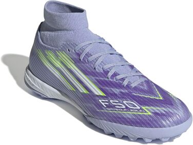 Жіночі футбольні бутси adidas F50 SPARKFUSION League Mid Turf 39 1/3 EU, фіолетовий, лимонний, пурпурний кольори