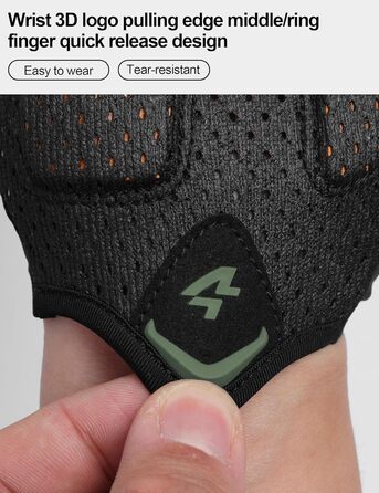 Велосипедні рукавички Lameda: тонкі, літні, напівпальцеві, дихаючі, еластичні, прохолодні, неслизькі, для шосе та MTB, чоловічі та жіночі, зелені