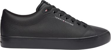 Чоловічі шкіряні кросівки Tommy Hilfiger Th Hi Vulc Core Low LTH Ii ESS (FM0FM05511), чорні, розмір 44 EU