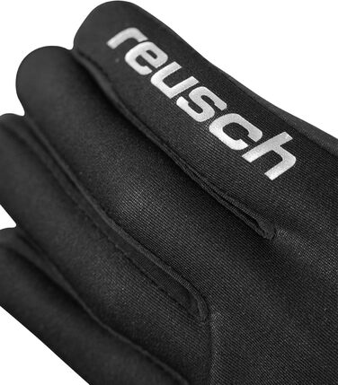 Чоловічі вітрозахисні рукавички Reusch Karayel Touch-tec, чорні-сріблясті, розмір 8.5, універсальні