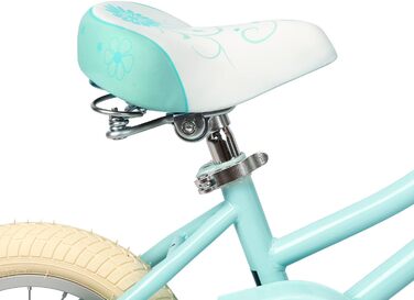 Дитячий велосипедний сидіння Avasťa для дівчаток та хлопчиків, водонепроникне, широке, м'яке, з двома амортизаторами, підходить для велосипедів 12, 14, 16, 18, 20 дюймів, гірський/дорожній, м'ятний колір