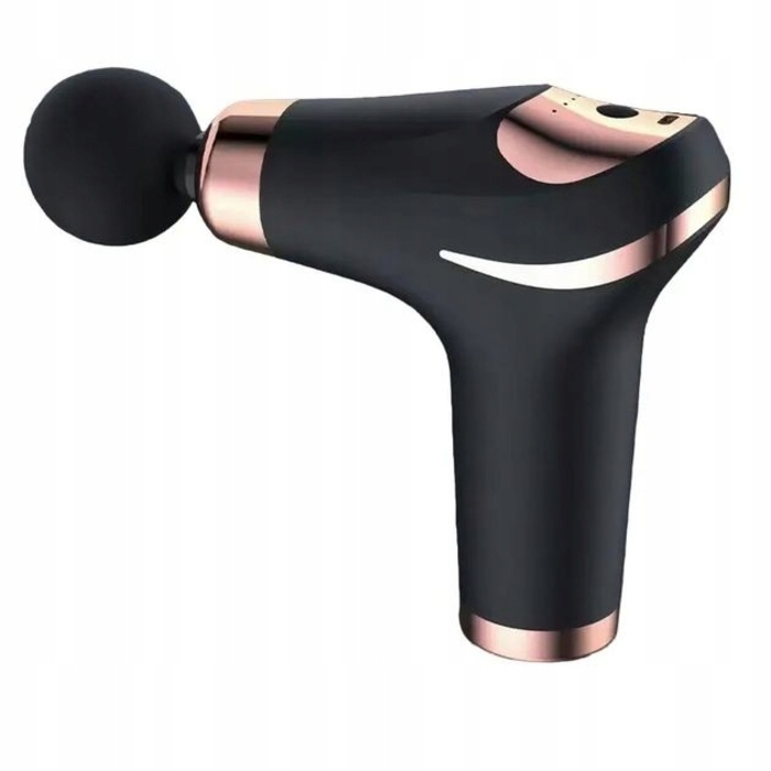Перкусійний масажер для тіла, спини, ніг та шиї (Massage Gun) — 4 змінні насадки