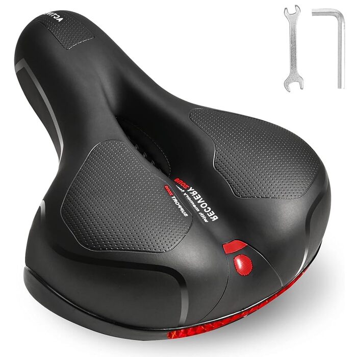 Велосипедне сідло гелеве, комфортне, широке, дихаюче, водонепроникне для жінок та чоловіків