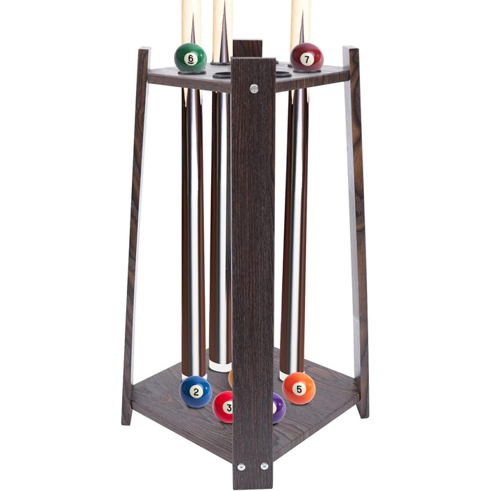 Підставка для більярдної кули (8 лунок), Sengfwin - аксесуар для більярдного столу, міцна, традиційна, економія місця