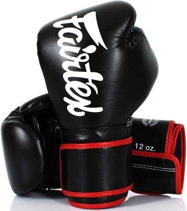 Боксерські рукавички Fairtex BGV-14 з мікрофібри, чорні, 12 унцій, для боксу, ММА та Муай Тай