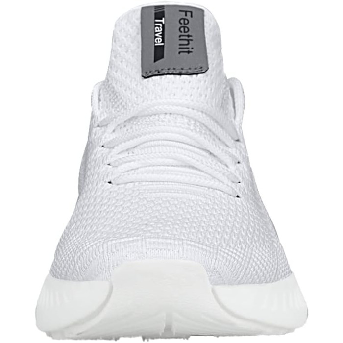 Кросівки Feethit для чоловіків: спортивні, для бігу, з неслизькою гумовою підошвою, легкі та дихаючі, білі, 41 EU