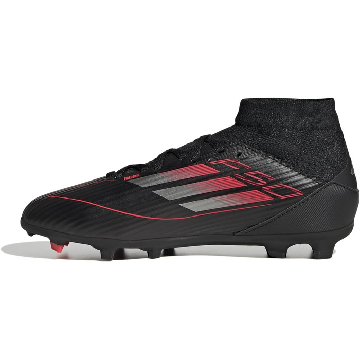 Дитячі футбольні бутси adidas F50 League Mid FG/MG - чорний, червоний, металік (28.5 EU)