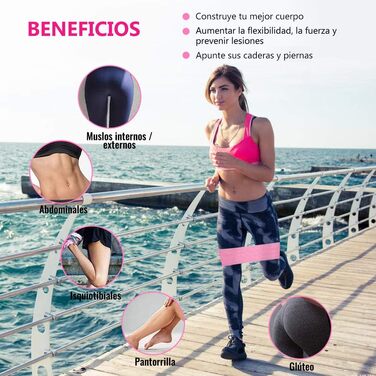 Еластичні гумові стрічки для фітнесу Gluteos (3 рівні) для сідниць, рук, йоги, пілатесу та кроссфіту. Розтяжка стегон.