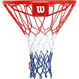 Баскетбольний щит Wilson NBA для вулиці, настінний, з кільцем 45 см, сіткою в кольорах NBA та комплектом кріплень