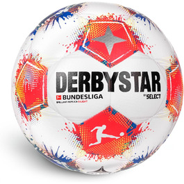 М'яч Derbystar Bundesliga Brillant Replica S-Light 4 - білий, синій, червоний