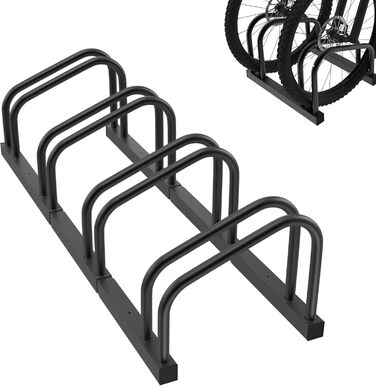 Підставка для велосипедів на 6 велосипедів FIVMEN: настінний та підлоговий монтаж, 37 см між колесами, для MTB, шосе, 30-65 мм шини