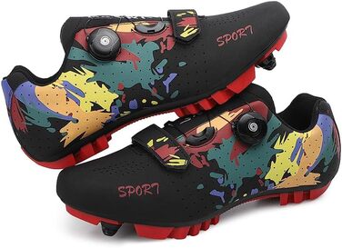 Велосипедні шкарпетки/взуття для чоловіків та жінок, MTB, Mountainbike, шкарпетки-кросівки, дихаючі, для їзди на велосипеді, білі (38 EU, чорний)