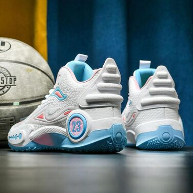 Баскетбольні кросівки High Top з антиковзким покриттям, легкі та зручні. Білі (44 EU, вузька колодка)