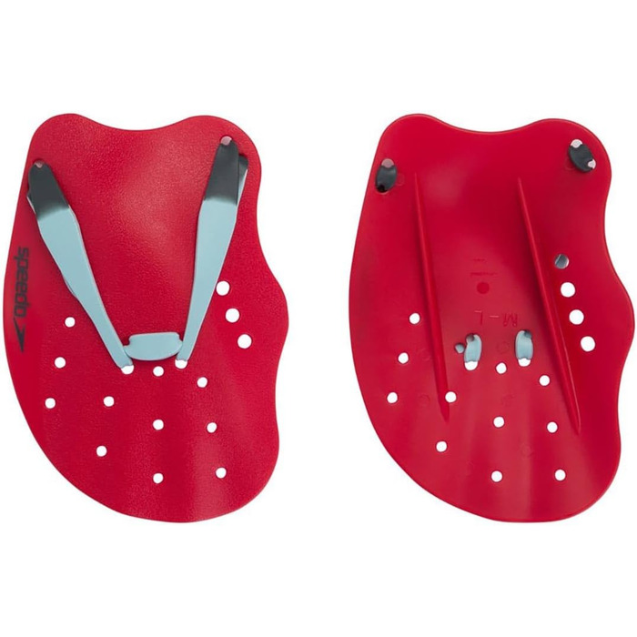 Лопатки для плавання Speedo Tech Paddle, унісекс, червоні/сині/сірі