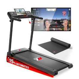 Бігова доріжка YM NEXT 4000 Your Move: складана, 16 км/год, з керуванням через додаток, регульованим нахилом, велика платформа, італійська якість