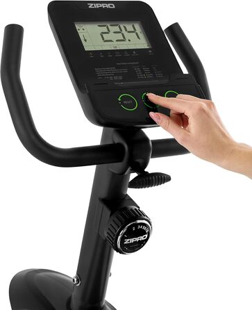Велотренажер Zipro Easy, магнітний ергометр для дому, до 150 кг, фітнес-велосипед з батарейним живленням