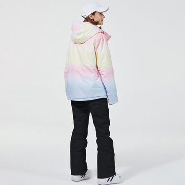 Комплект гірськолижний жіночий HOTIAN 2 в 1: куртка та штани, водонепроникний, вітронепроникний, для сноуборду та гірськолижного спорту, M, 2020+