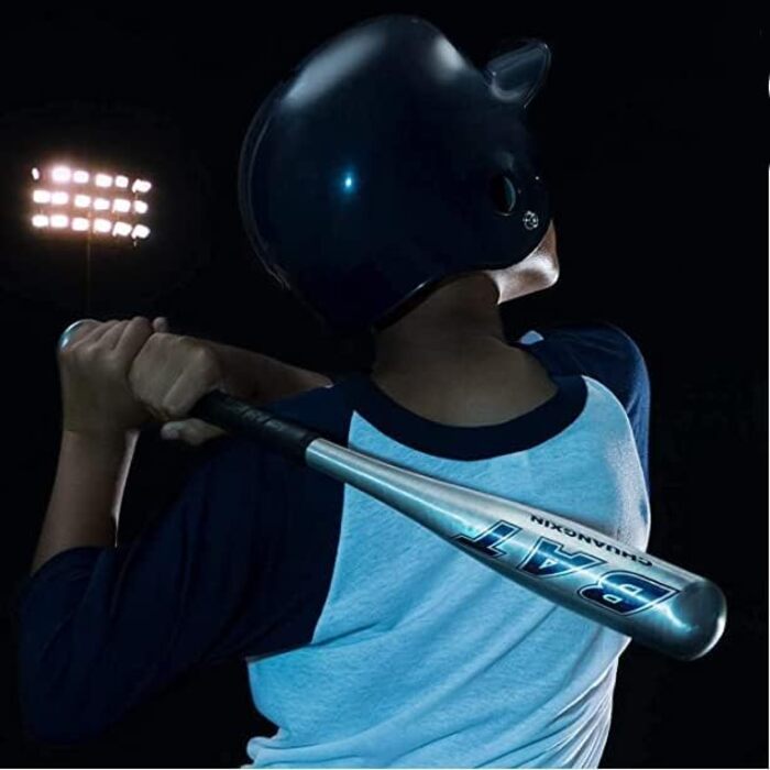 Біта бейсбольна алюмінієва 34 дюйми (86.4 см) багатоколірна, для дорослих та молоді, сірого кольору