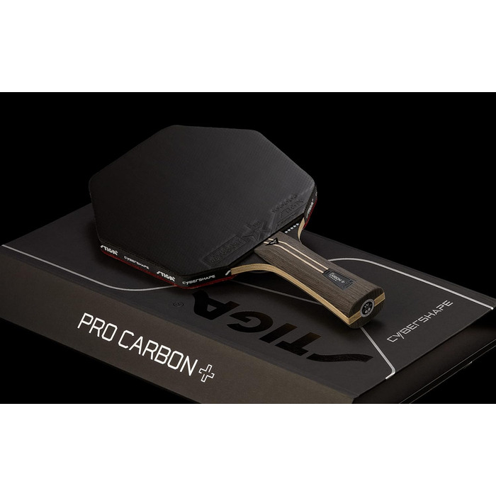 Професійна тенісна ракетка STIGA Cybershape Pro Carbon+, 5-зіркова, шестикутна форма, для атакуючих гравців