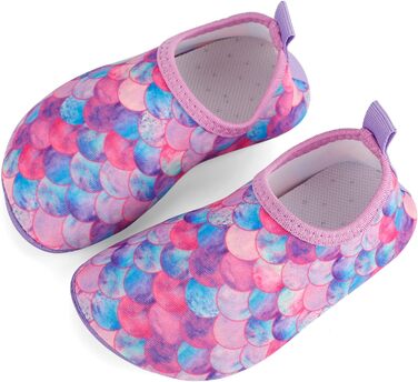 Дитячі шльопанці для плавання та басейну: антиковзкі, швидковисихаючі, з еластичною підошвою у вигляді луски, 32/33 EU