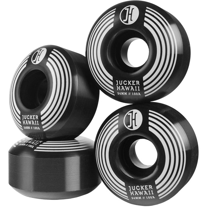 Скейтборд JUCKER HAWAII NUHA 8.25 Black — клен з горіхом, стріт і круїзер, для початківців і досвідчених