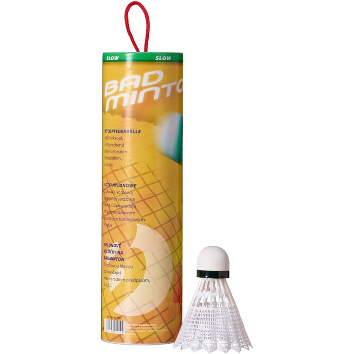Набір для бадмінтону BEST SPORTING: Турнірні м'ячі 6 шт. (Нейлон, швидкі)