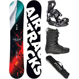 Набір для сноубордингу AIRTRACKS: сноуборд North South Four Wide Camber, кріплення Master, черевики Star Black 43, сумка SB, 150/157/159/162 см