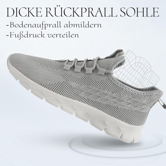 Чоловічі кросівки для бігу та фітнесу сірого кольору, розмір 40 EU