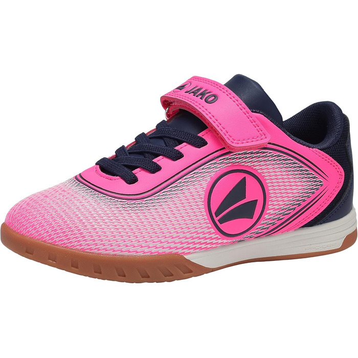 Дитячі спортивні залажні кросівки JAKO J-SI Course (32 EU, Рожевий Неон, Темно-синій)