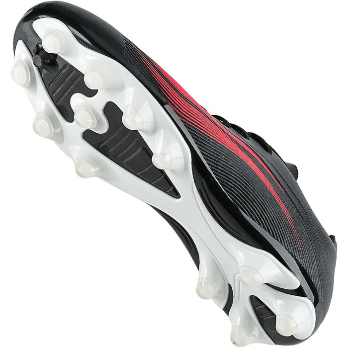 Футбольні черевики для чоловіків та хлопців, чорно-червоні, з шипами для штучного покриття, для тренувань та змагань